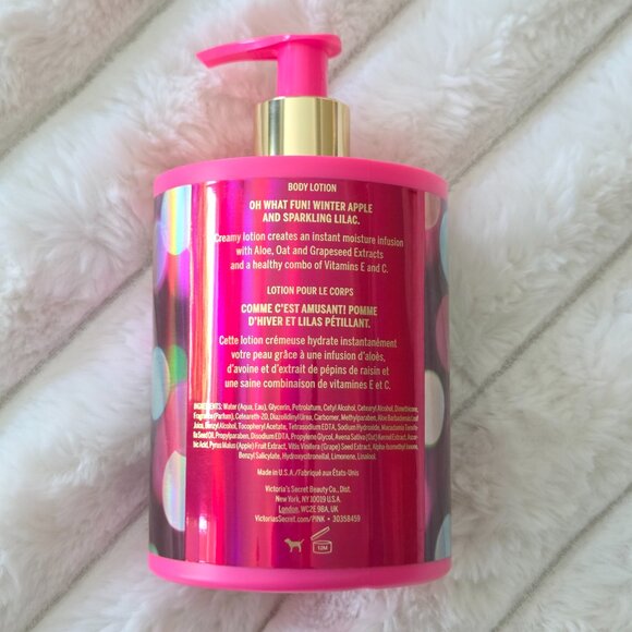 Victoria's Secret PINK Oh What Fun Body Lotion Holiday Collection 16.9oz/500ml - Picture 6 of 9